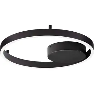 Потолочный светильник HEDRA LED-модуль 1 шт. Теплый белый Nova Luce, черный