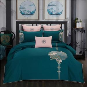 YUSIWOAL Комплект постельного белья винтажный с вышивкой пэчворк из египетского хлопка 600TC