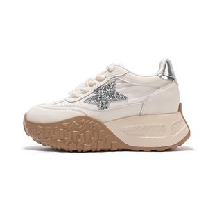 Увеличивающие рост, противоскользящие, дышащие, износостойкие, легкие, низкие повседневные туфли для женщин Beixin, Pink Unlined