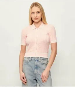 Поло Шари slim fit Guess Active, розовый