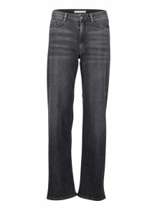 Джинсы с высокой талией и стразами из черного денима BETTY & CO