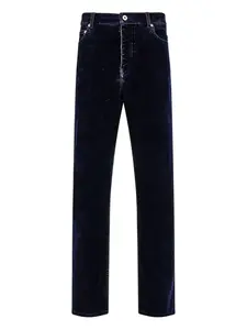 Брюки с пятью карманами и нашивкой-логотипом Ferragamo, синий