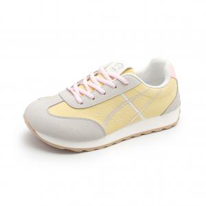 Дышащие низкие повседневные туфли женские лимонного цвета PAUL FRANK, Lemon