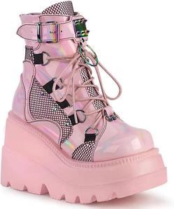 Туфли-лодочки Ulalaza Mary Jane, обувь в стиле Лолита, милые, на платформе, готические, с двойным ремешком вокруг щиколотки, с круглым носком, с массивным каблуком, для формы, туфли-лодочки, идеально подходят для школы, вечеринки, работы, S9-Net-Pink