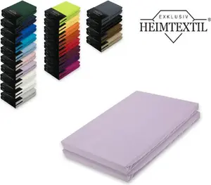 Простыня на резинке из джерси, премиум-бренд, двойная упаковка, 90-100 х 200 см, сиреневая Südseetraum