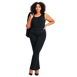 Женские брюки plus size super stretch zip Avenue, Black