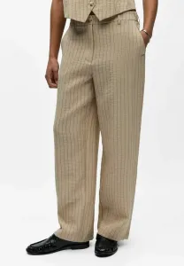 Брюки с широкими штанинами Object, Humus