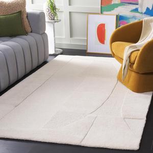 Ковер SAFAVIEH, 153 x 244 см, Fifth Avenue Collection - Ivory, современный дизайн, ручная работа из шерсти, идеально для гостиной, спальни, столовой (FTV351A-5)