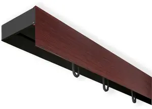 SN DECO GROUP Карниз для штор "Карниз SH с крышкой", 1 направляющая, фиксированный размер 400 см, черный