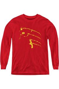 Футболка с длинным рукавом DC Comics Flash Min Youth Gildan, красный