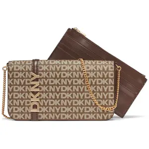 Сумка DKNY Avril SM Flap, коричневый