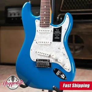 Электрогитара Fender Player II Modified Stratocaster с грифом из розового дерева - Электрический синий с роскошным чехлом Gig