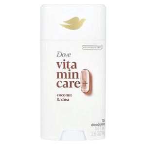 Dove, Vitamin Care + дезодорант, кокос и ши, 74 г (2,6 унции)