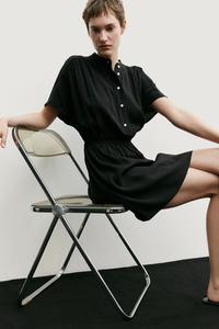 Платье с поясом H&M, черный