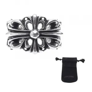 Кольцо из стерлингового серебра 925 пробы мужское серебряное Chrome Hearts, серебряный