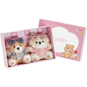 Футболка Biscuit Bear плюшевая кукла подвеска на день рождения высота 10см The Green Party, розовый