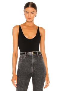 Майка Free People Seamless V Neck Cami, черный