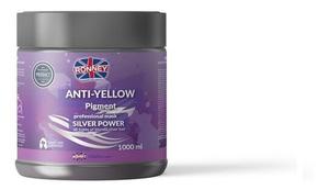 Серебряная маска для осветленных и седых светлых волос, 1000 мл Ronney Anti-yellow, Silver power professional