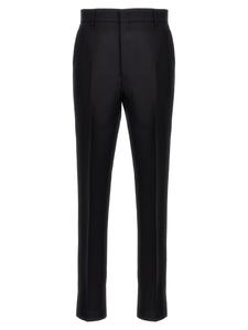 Шерстяные брюки Prada, синий