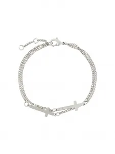 Браслет с крестами DSQUARED2, металлик