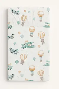 Простыня из хлопка на резинке 120х60 см - идеально облегающая и мягкая для малышей BellaFurn