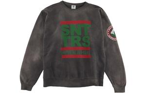 Свитшот с логотипом SAINT Mxxxxxx, серый черный