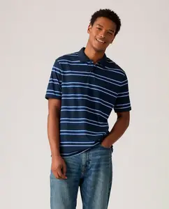 Мужская футболка-поло с коротким рукавом расслабленного кроя Levi'S, синий