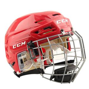 CCM Шлем Ice Ball для хоккея на траве и роликах, красный, XL, обхват головы 60-64 см