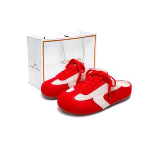 Yang Nianhua Женские противоскользящие тапочки с закрытым носком и износостойкой резиновой подошвой в красной подарочной упаковке, цвет Red Gift Box Set