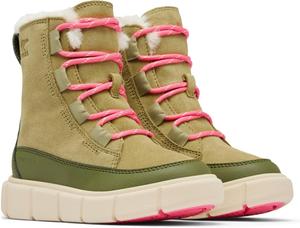 Детские ботинки Sorel Children's Explorer III с шнуровкой, Savory/Bleached Ceramic