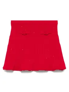 Юбка в рубчик Self-Portrait Kids, красный