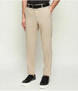 Льняные брюки P-Perin-RDS-WG-262 tapered fit Boss, бежевый