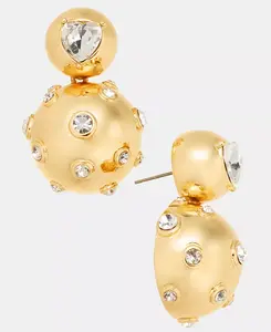 Серьги-Подвески из хрустальных полубусин, эксклюзив от Macy's On 34Th, gold