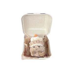 Очаровательный брелок кукла торт на день рождения подвеска/плюшевая кукла высота 13см/25см ROUERXIONG, 13Cm Pendant-Brown+Takeout Box