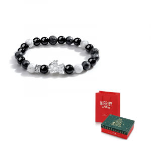 Stylejing Розовый хрустальный браслет, унисекс