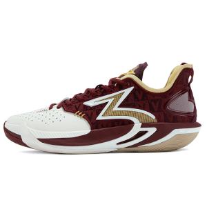 361° Баскетбольные кроссовки BIG3 6.0 Pro Steed с амортизацией, износостойкие, низкие, мужские, цвет "черная вишня"