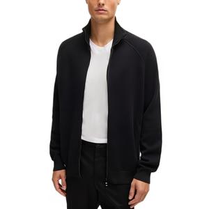 Застёгивающаяся на молнию кардиган HUGO BOSS, черный