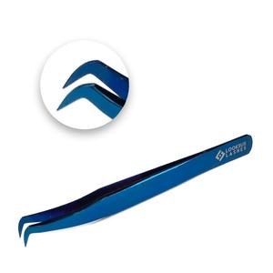 Пинцет для ресниц Blue Plasma - 4 Looksus Lashes
