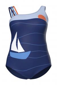 Ulla Popken Купальник в светло-синем, темно-синем