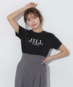 Футболка с вышитым логотипом, органический хлопок Jill By Jill Stuart, цвет Black And White