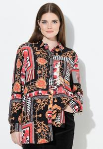 Блуза Ulla Popken Button-down blouse, Matte Gold/Gold-Coloured