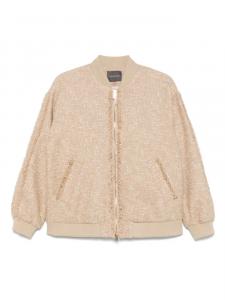 Твидовый бомбер Lorena Antoniazzi, нейтральный