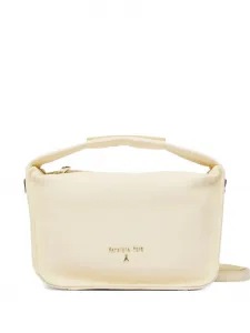 Сумка-тоут с логотипом Patrizia Pepe, бежевый