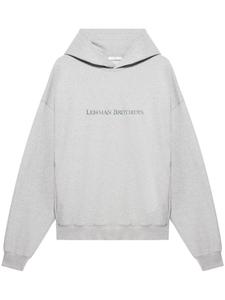 1989 STUDIO худи с эффектом потертости, серый