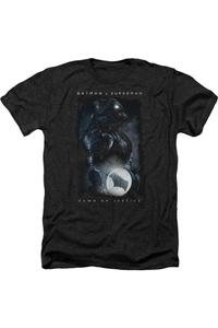 Футболка/футболка Batman V Superman Signal для взрослых Heather Gildan, черный