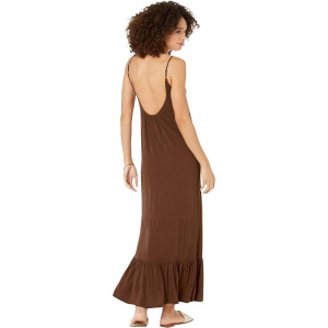 Платье Chaser Heirloom Woven Tiered Low Back Maxi Sundress, цвет Cappuccino