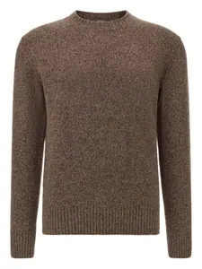 Пуловер с круглым вырезом Boggi Milano, коричневый