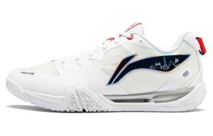 LINING Лининг Сага II SE нескользящие износостойкие низкие бадминтонные кроссовки унисекс белый, цвет White