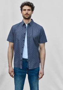 Рубашка GEMUSTERTES Street One MEN, синий