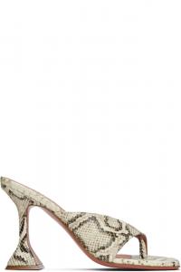 Сандалии на каблуке Off-White & Black Shiona Amina Muaddi